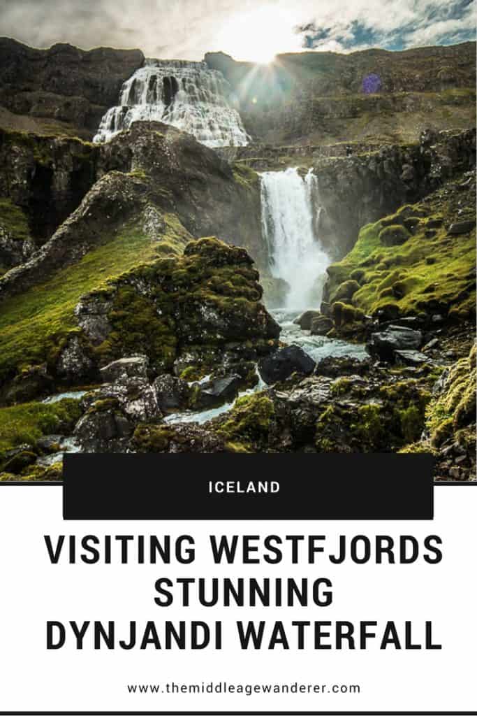 Visiting Westfjords Stunning Dynjandi Waterfall Iceland is famous for its stunning waterfalls. While you are likely to have heard of waterfalls such as Gullfoss, and Skogafoss, you cannot miss Dynjandi. #travel #Iceland #waterfall