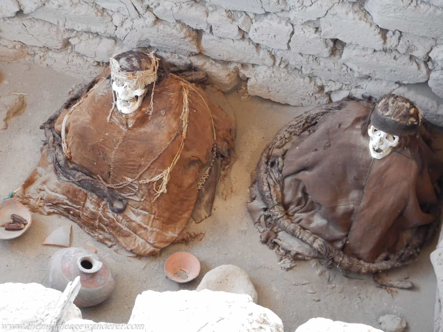 Mummies at Chauchilla Cemetery, Nasca