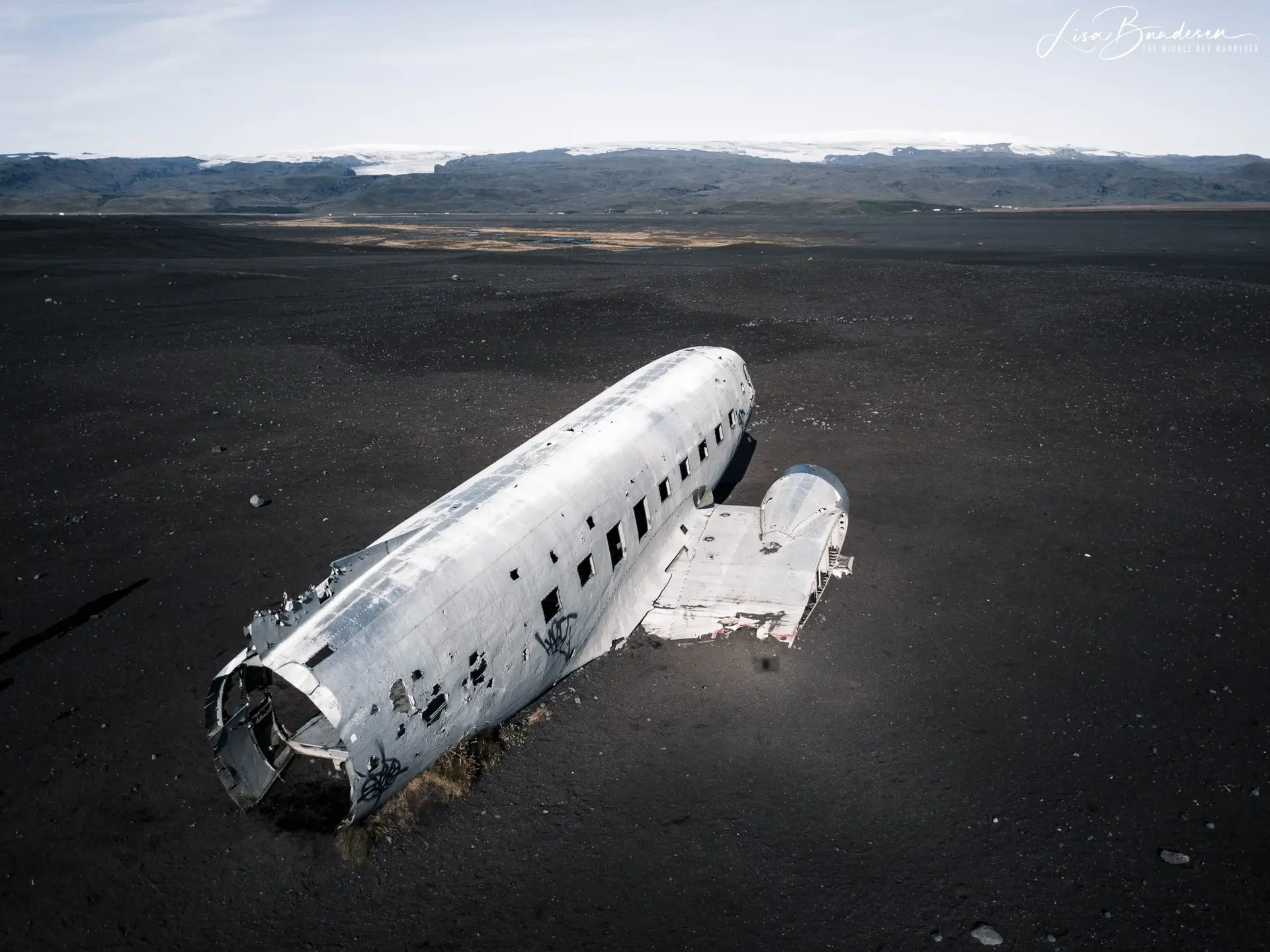 It was easy to keep visual contact with our drone on the beach in Iceland, but the weather was unpredictable.