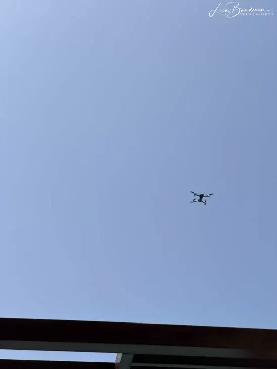 Respect privacy when using a drone