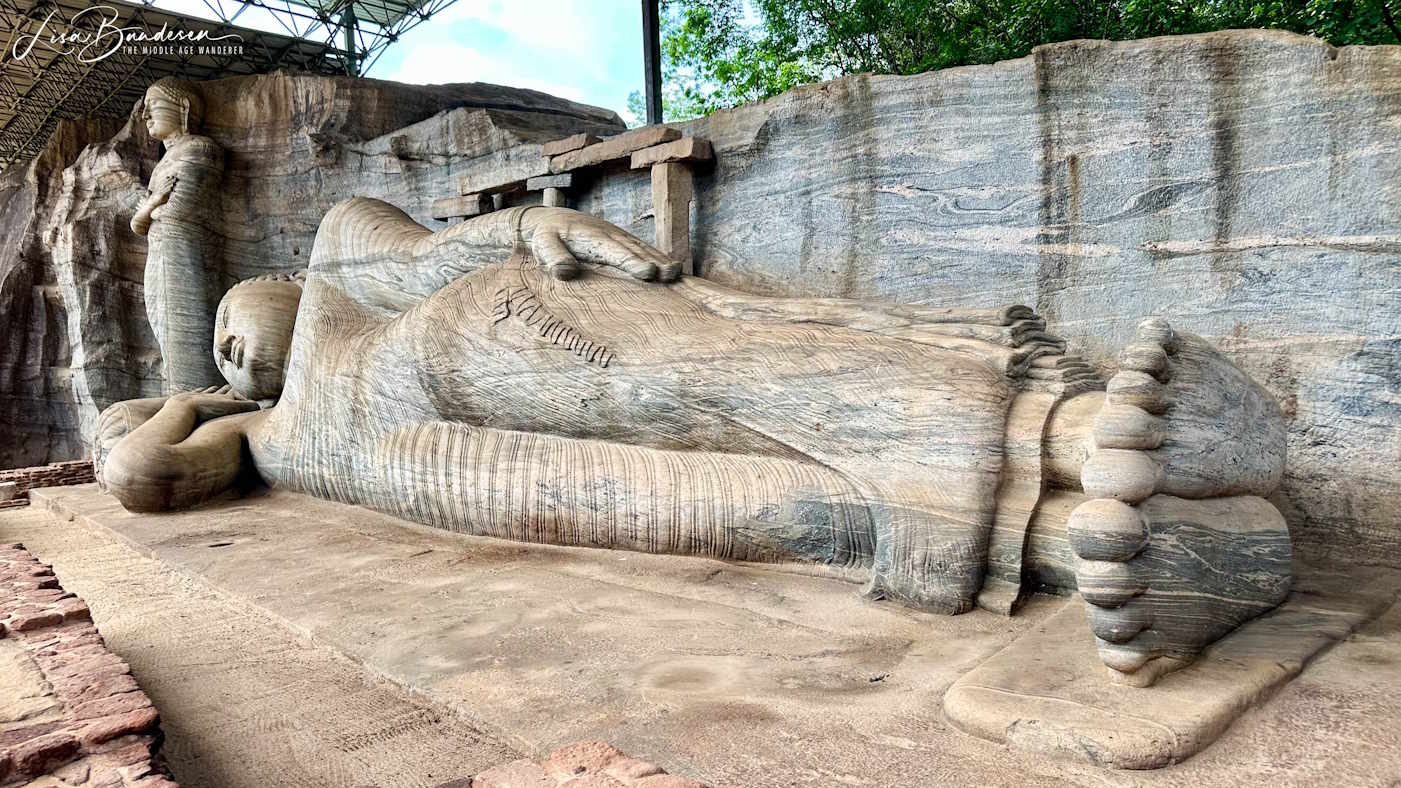 Sri Lanka's iconic Gal Vihara Reclining Buddha